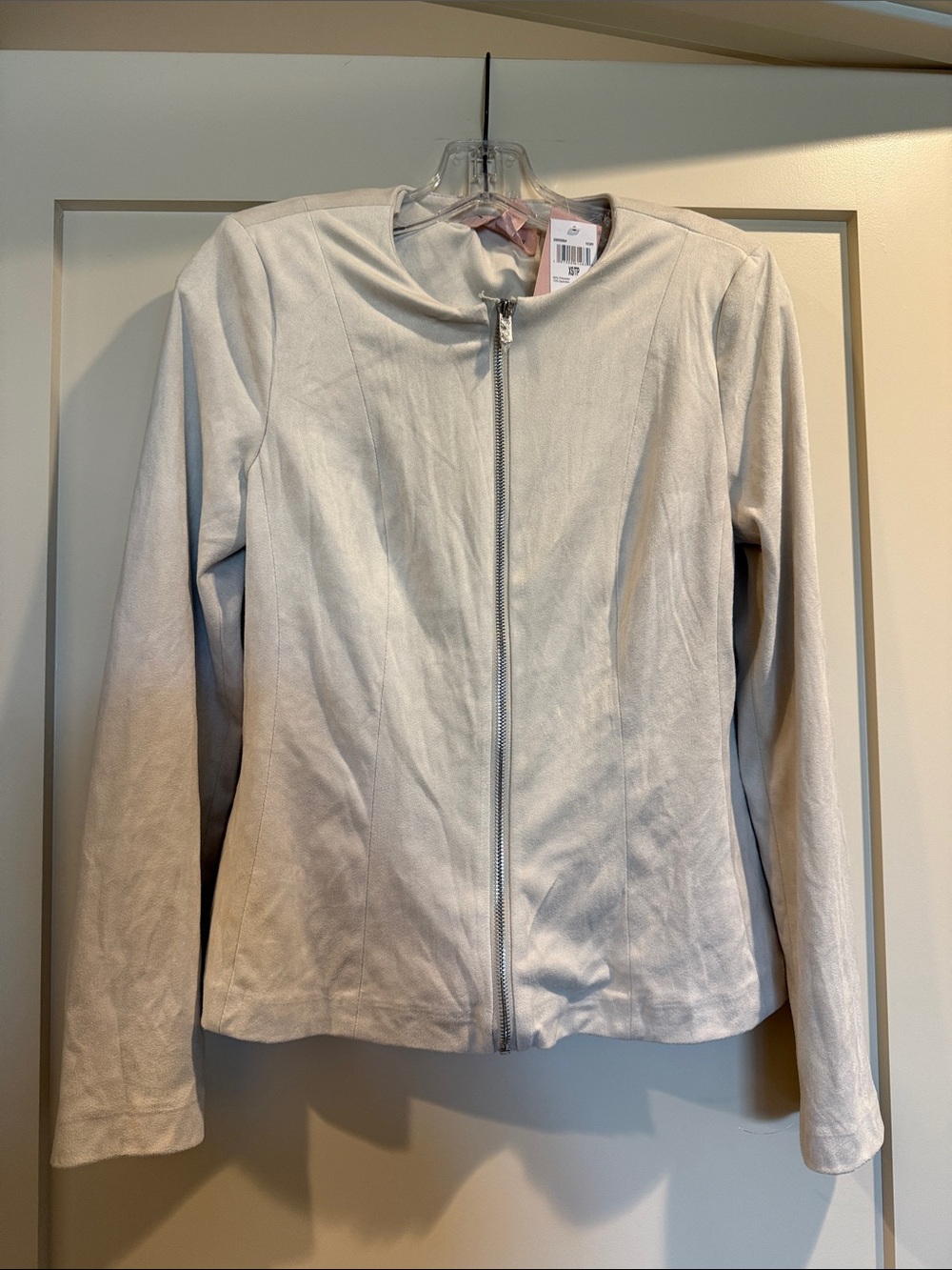 New with tags. Philosophy stretch faux suede jacket